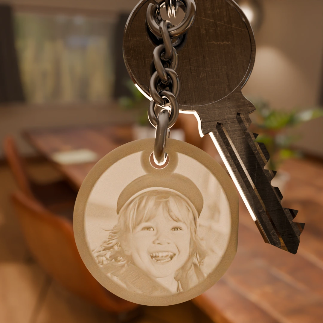 Small Circle Keychain